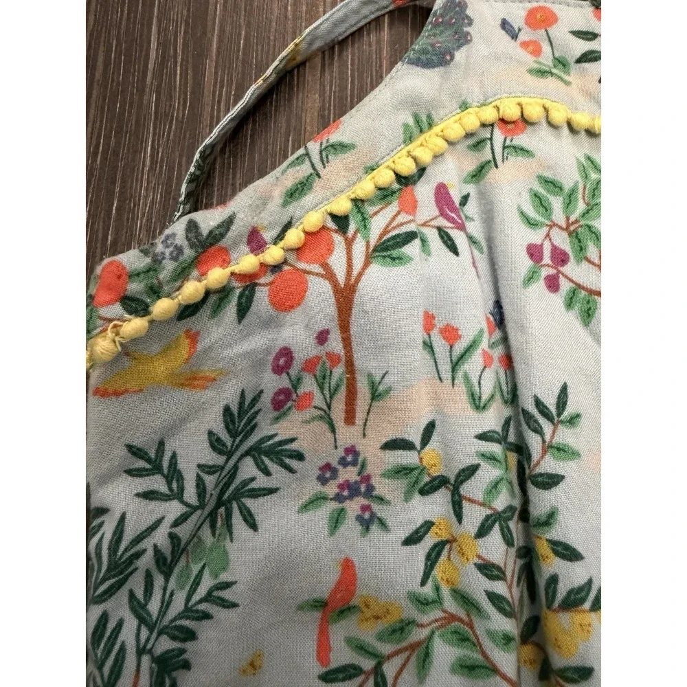 Johnnie B Girls Jumpsuit Sz 13-14 Years Aviary Peacock Scene Spring Floral